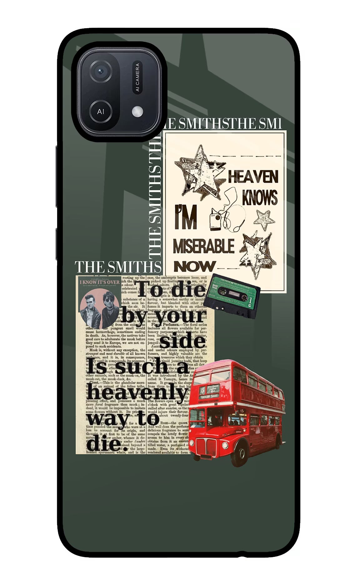 The Smiths Oppo A16 Glass Case Back Cover by Casekaro