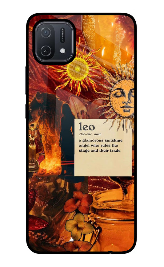 Leo Zodiac Oppo A16 Glass Case