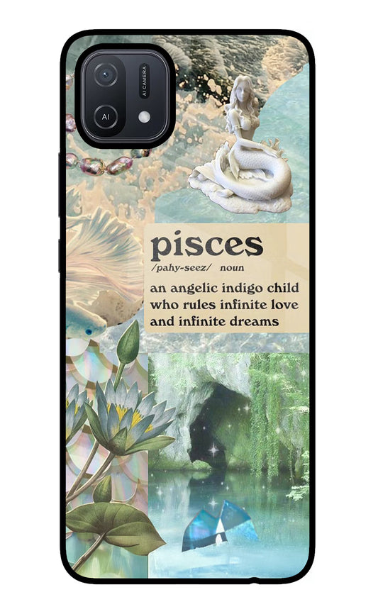 Pisces Zodiac Oppo A16 Glass Case