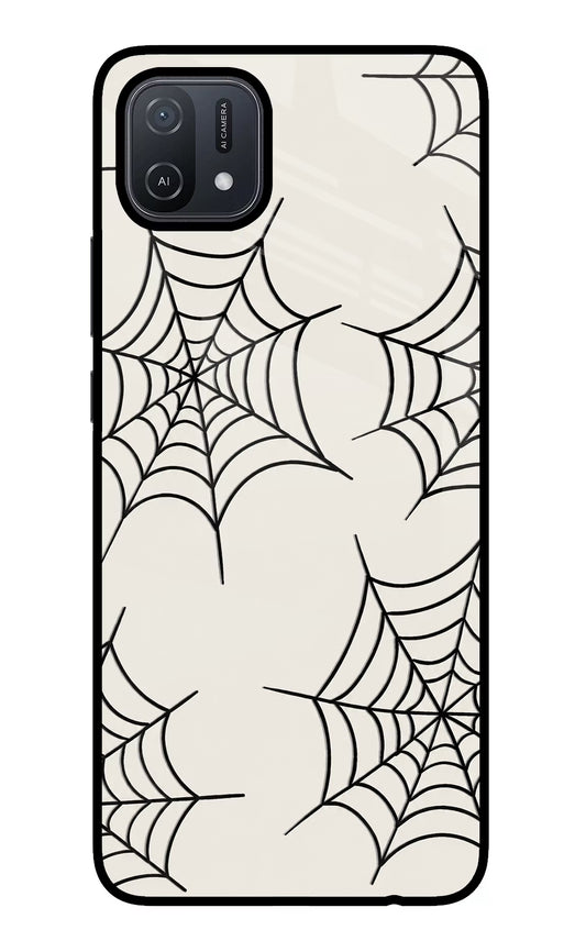Spider Web Oppo A16 Glass Case