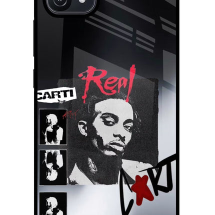 Playboi Carti Oppo A16 Glass Case Back Cover by Casekaro