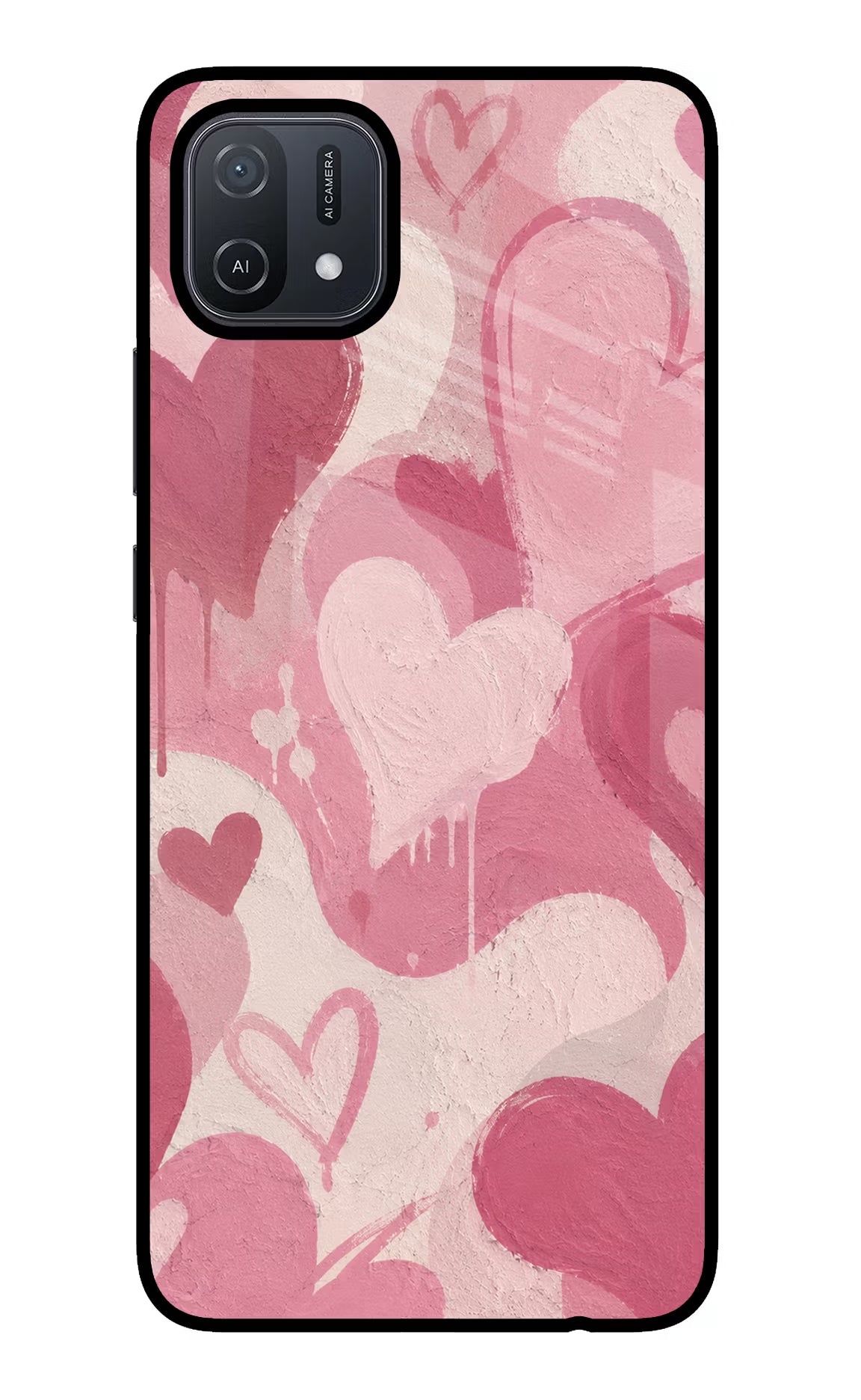 Hearty case Oppo A16 Glass Case
