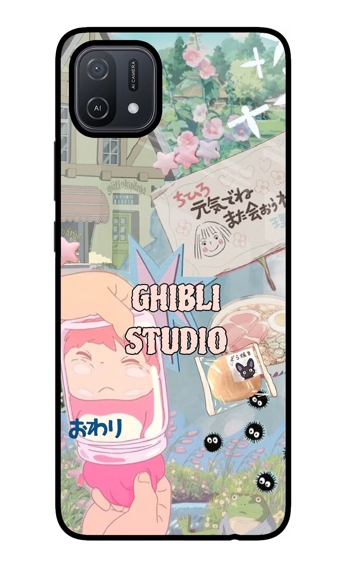 Studio Ghibli Oppo A16 Glass Case