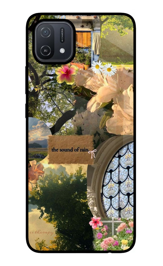 Rain Oppo A16 Glass Case