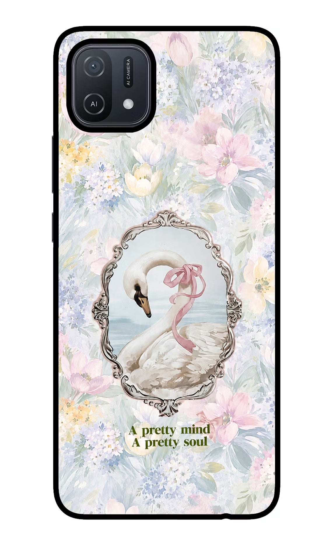 Pretty Mind Pretty Soul Oppo A16 Glass Case