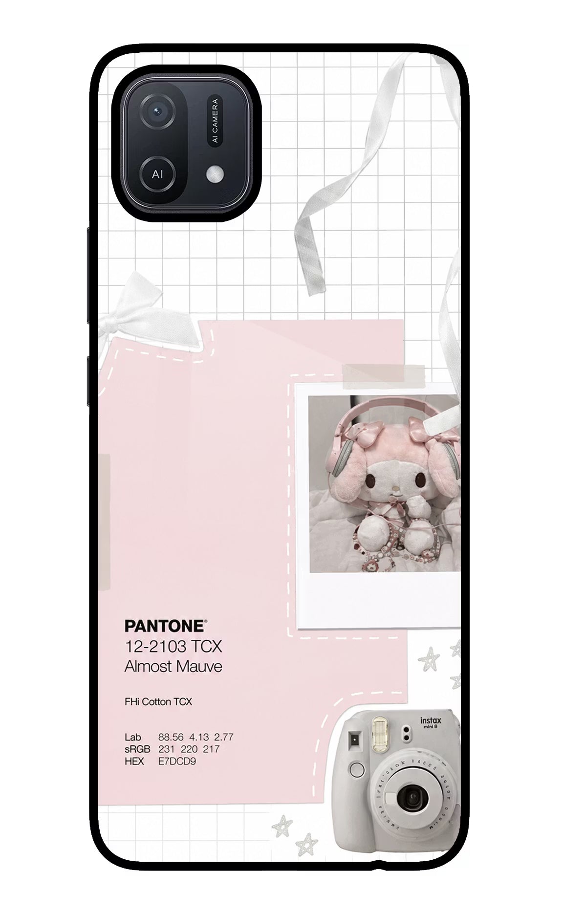Pantone Asthetic Oppo A16 Glass Case
