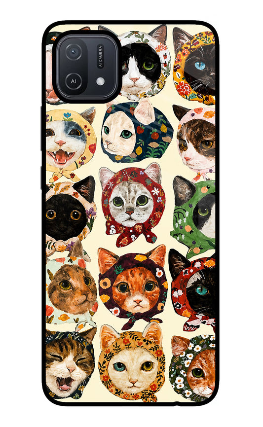 Cool Cat Oppo A16 Glass Case