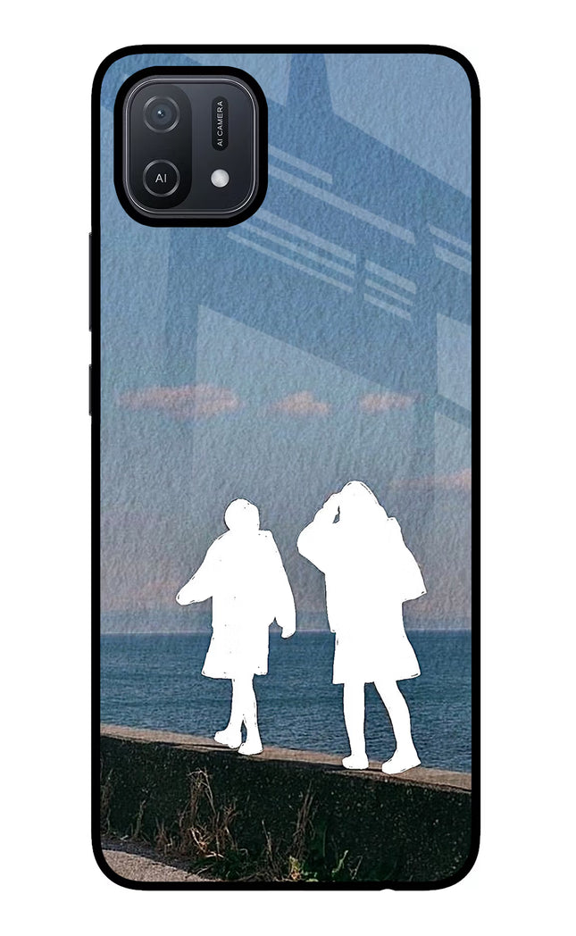 Coastal Dream Oppo A16 Glass Case Back Cover by Casekaro