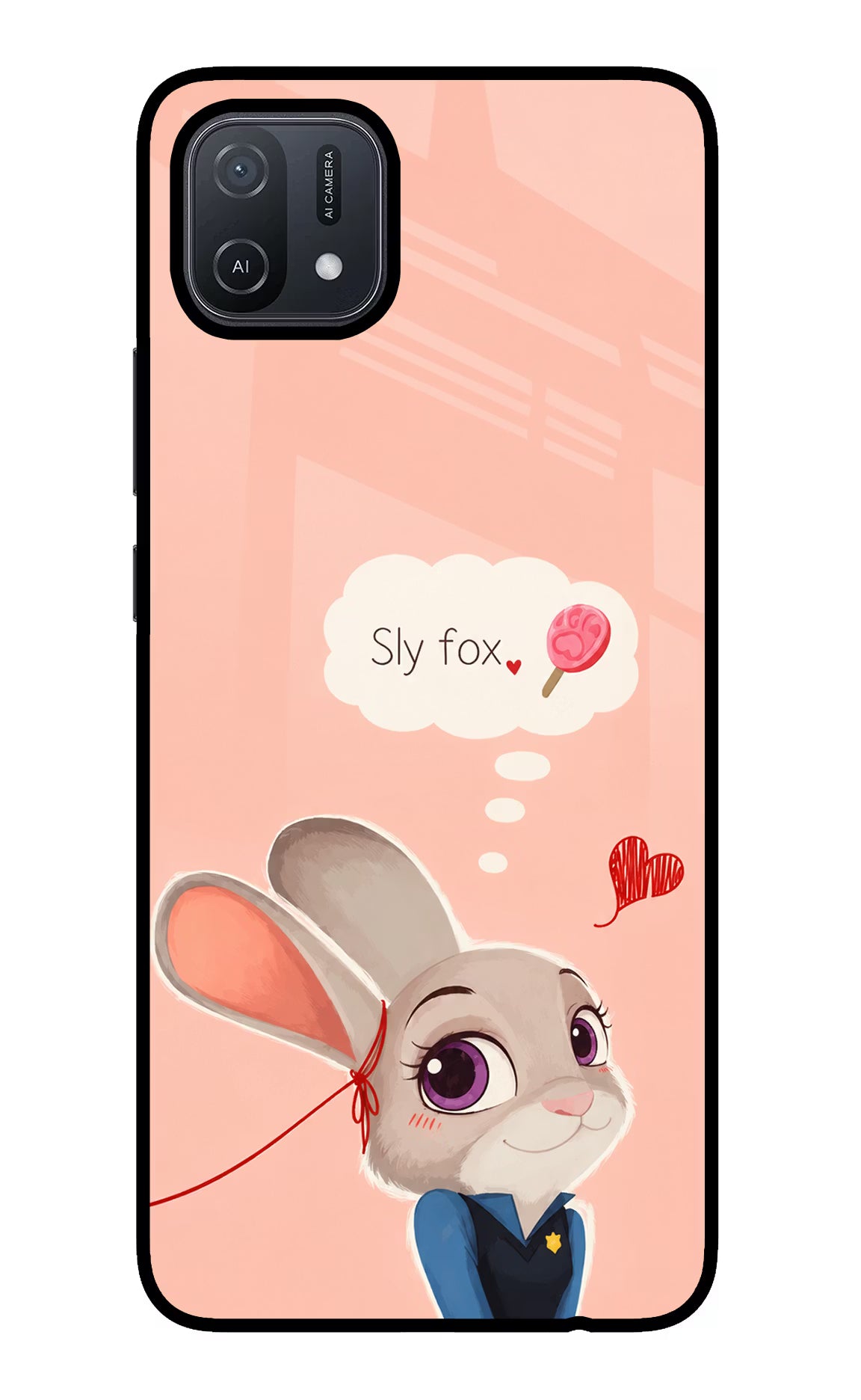 Judy Charm Oppo A16 Glass Case