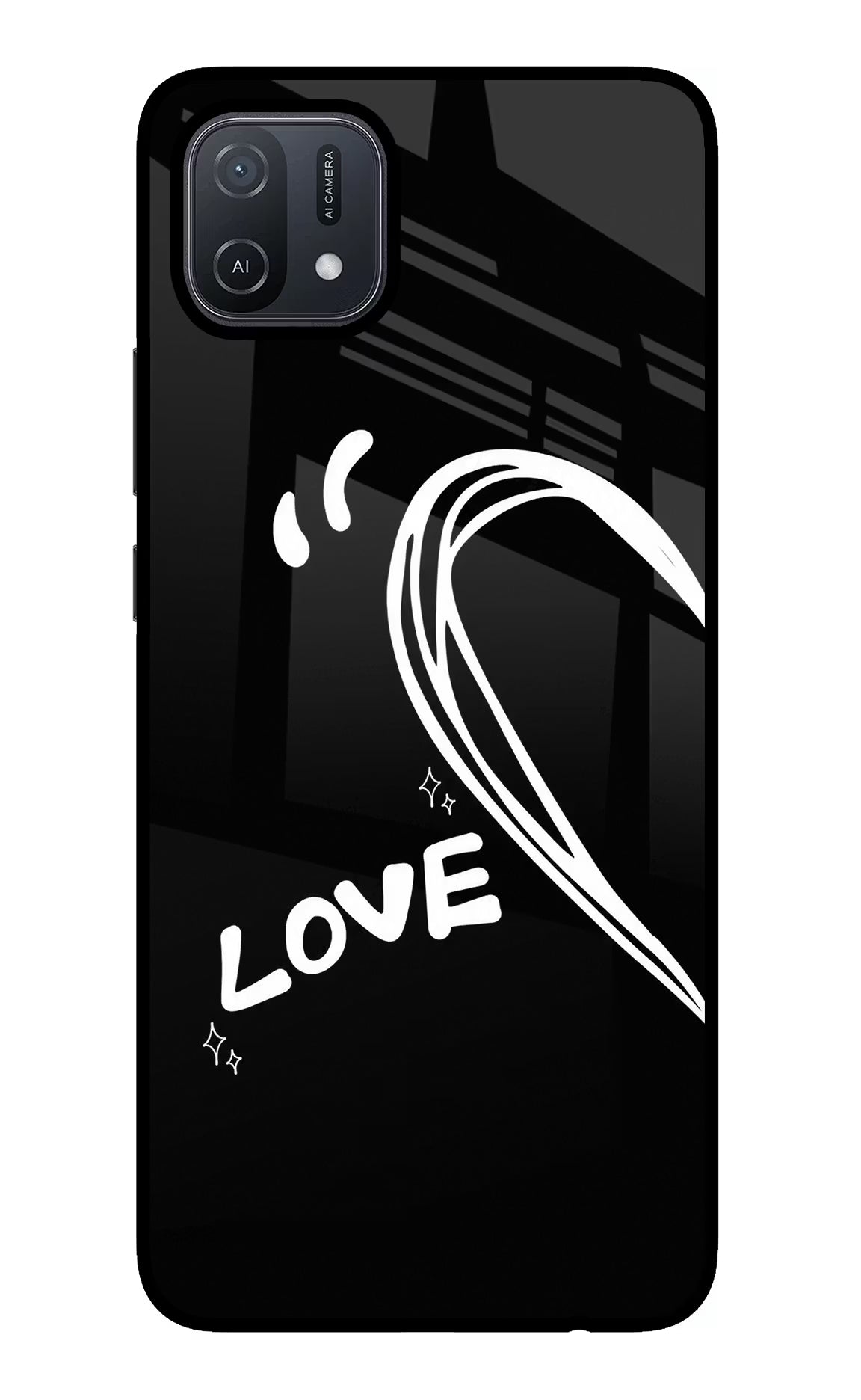 Love Line Oppo A16 Glass Case