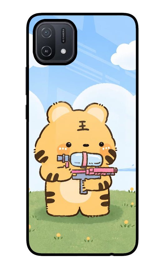 Tiger Treat Oppo A16 Glass Case