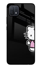 Kitty Charm Oppo A16 Glass Case