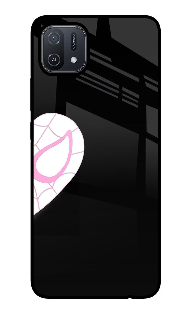 Gwen Mask Oppo A16 Glass Case Back Cover by Casekaro