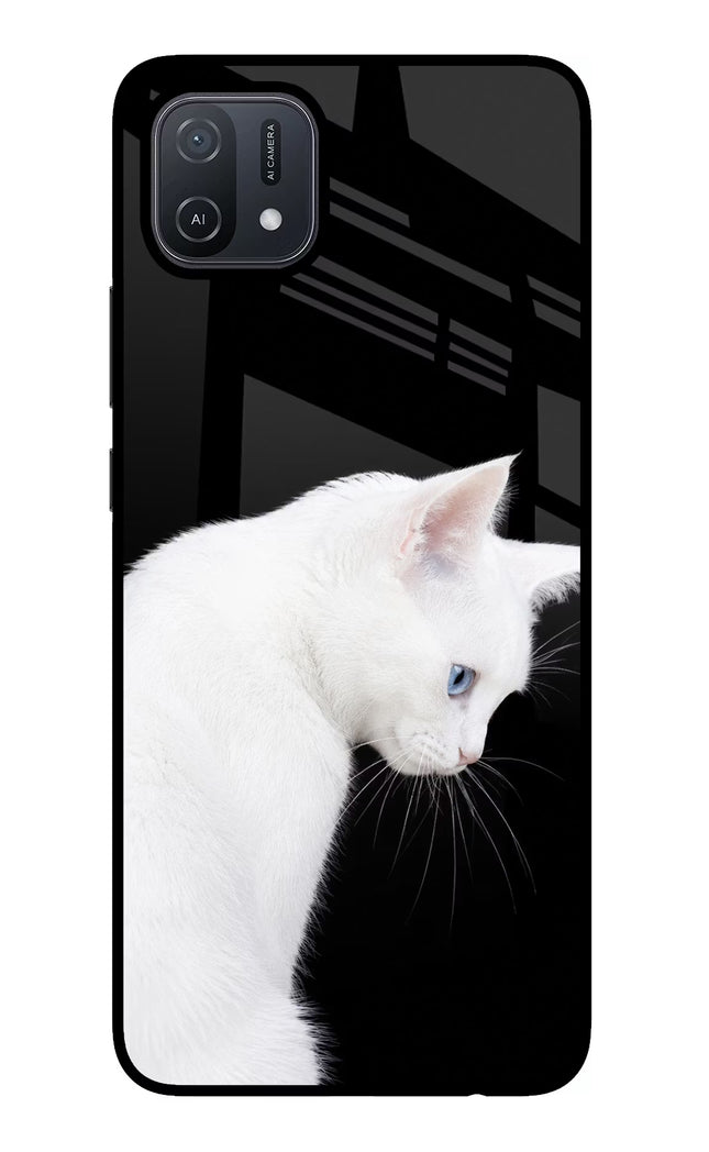 Snow Gaze Oppo A16 Glass Case Back Cover by Casekaro