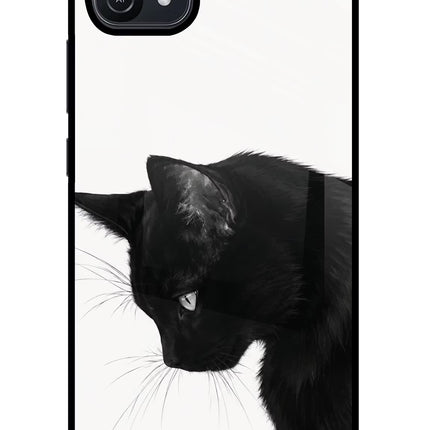 Shadow Gaze Oppo A16 Glass Case Back Cover by Casekaro