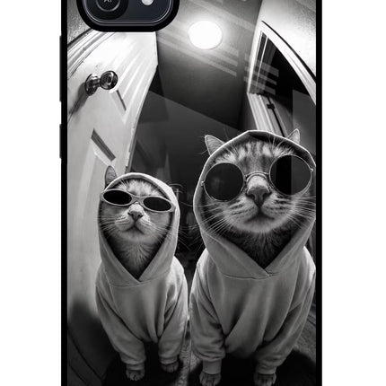 Hood Cats Oppo A16 Glass Case