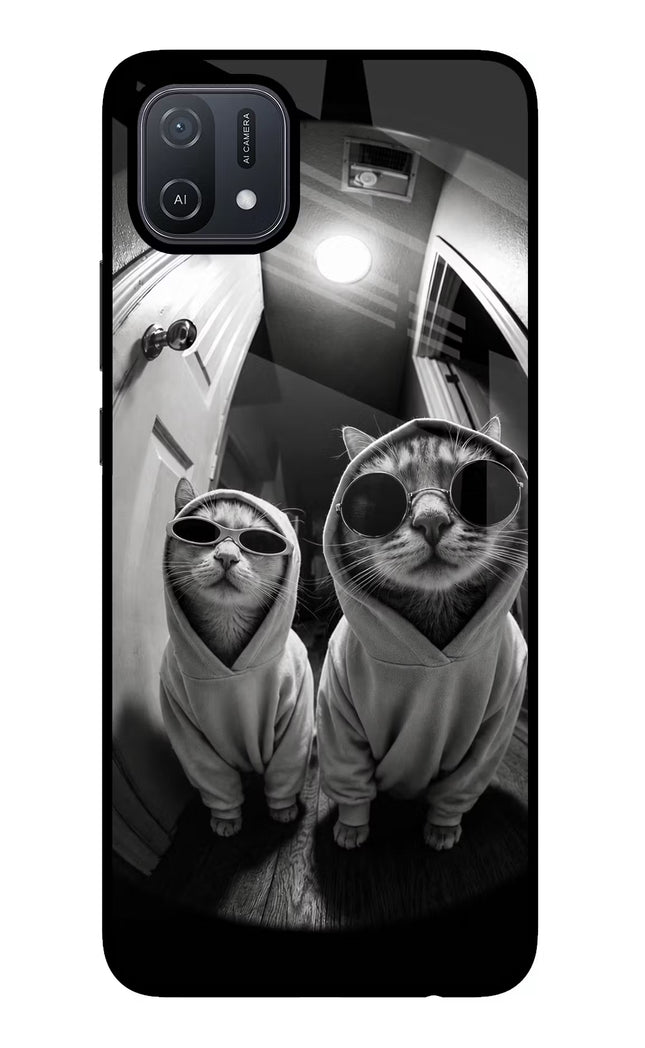 Hood Cats Oppo A16 Glass Case
