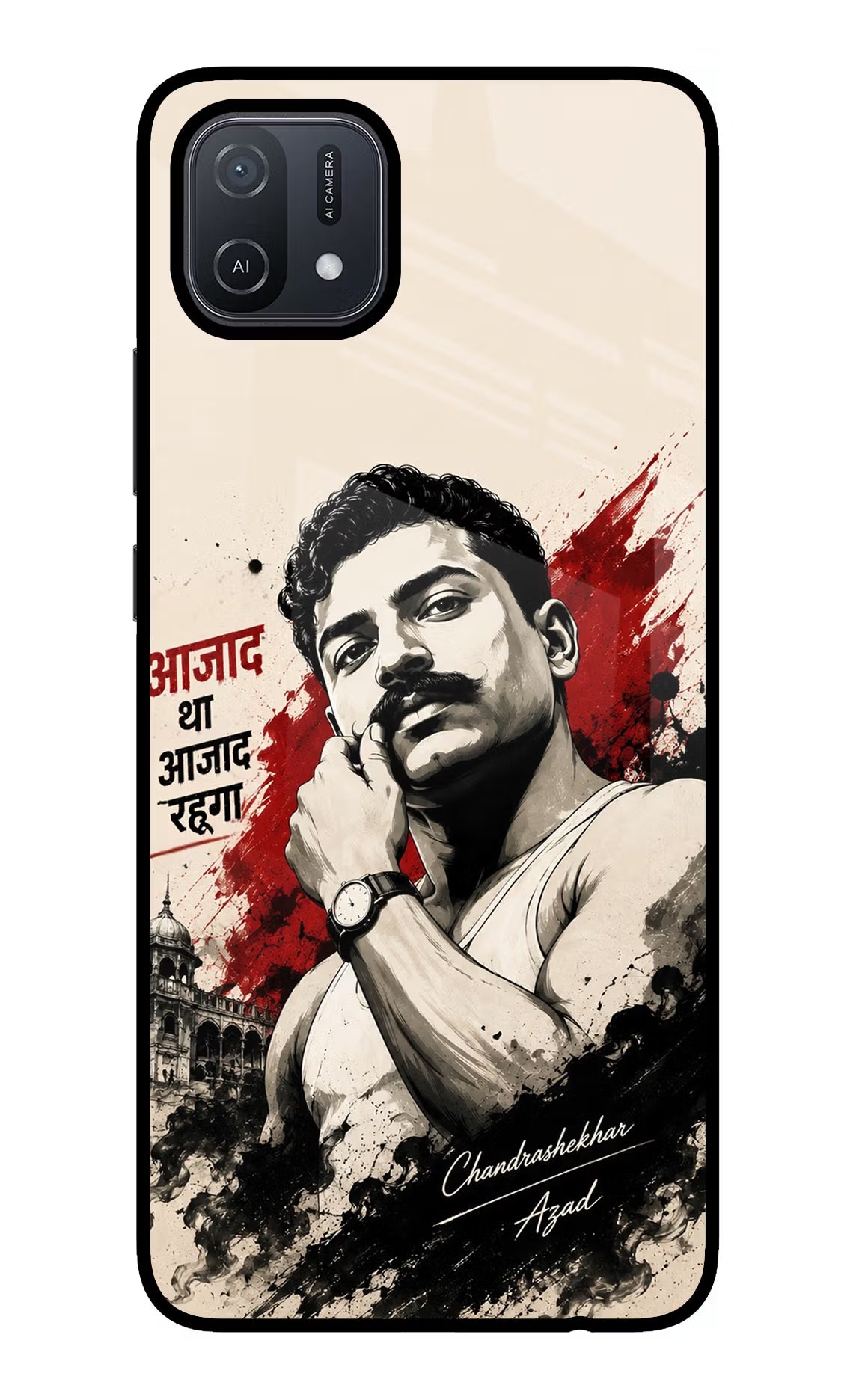 Dr. Ambedkar Visionary Oppo A16 Glass Case