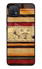 Vinyl Stripes Oppo A16 Glass Case