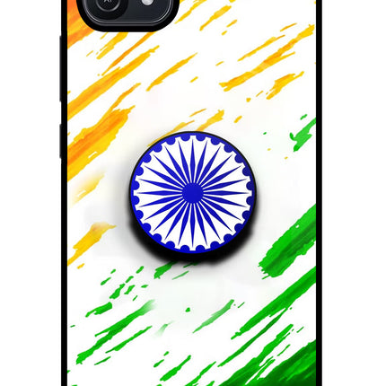 Indian Flag Ashoka Chakra Oppo A16 Pop Case by Casekaro