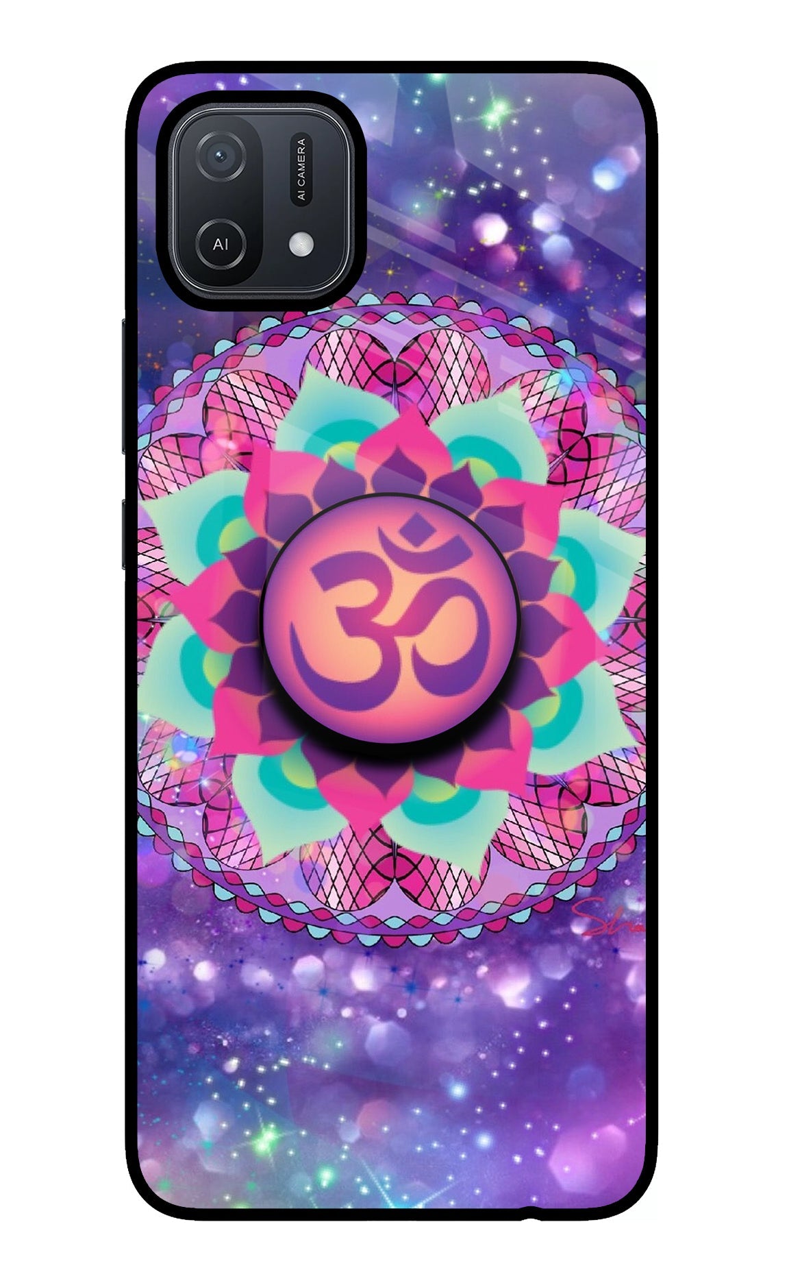 Om Purple Oppo A16 Pop Case