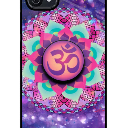 Om Purple Oppo A16 Pop Case by Casekaro