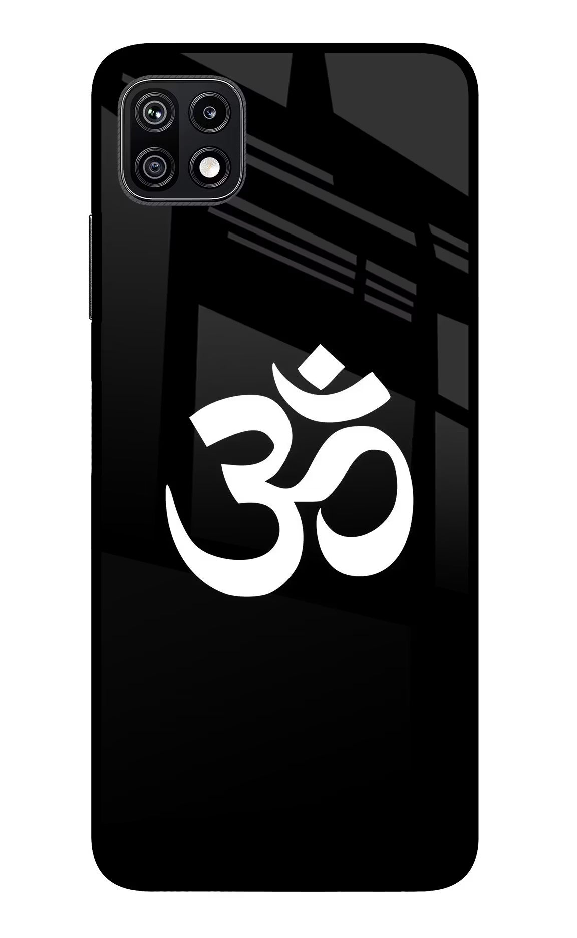Om Samsung F42 5G Glass Case Back Cover by Casekaro