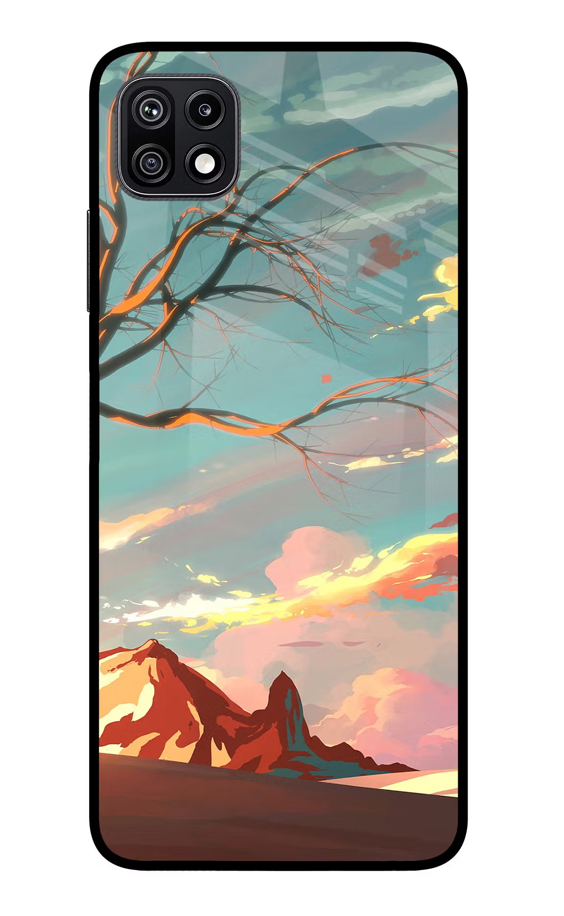 Scenery Samsung F42 5G Glass Case Back Cover by Casekaro