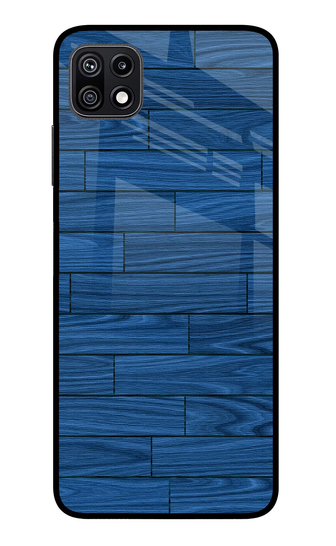 Wooden Texture Samsung F42 5G Glass Case Back Cover by Casekaro