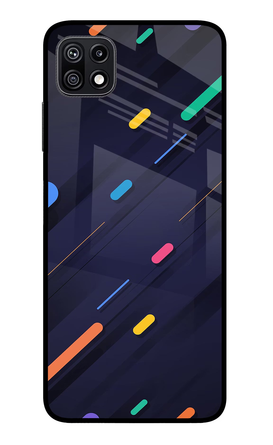 Abstract Design Samsung F42 5G Glass Case Back Cover by Casekaro