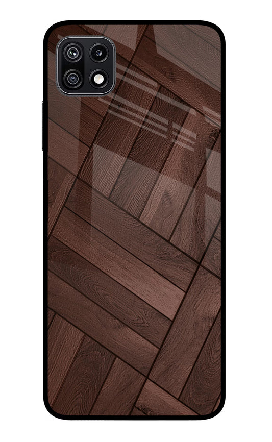 Wooden Texture Design Samsung F42 5G Glass Case