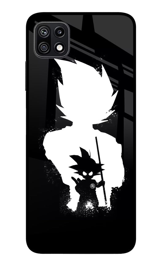 Goku Shadow Samsung F42 5G Glass Case