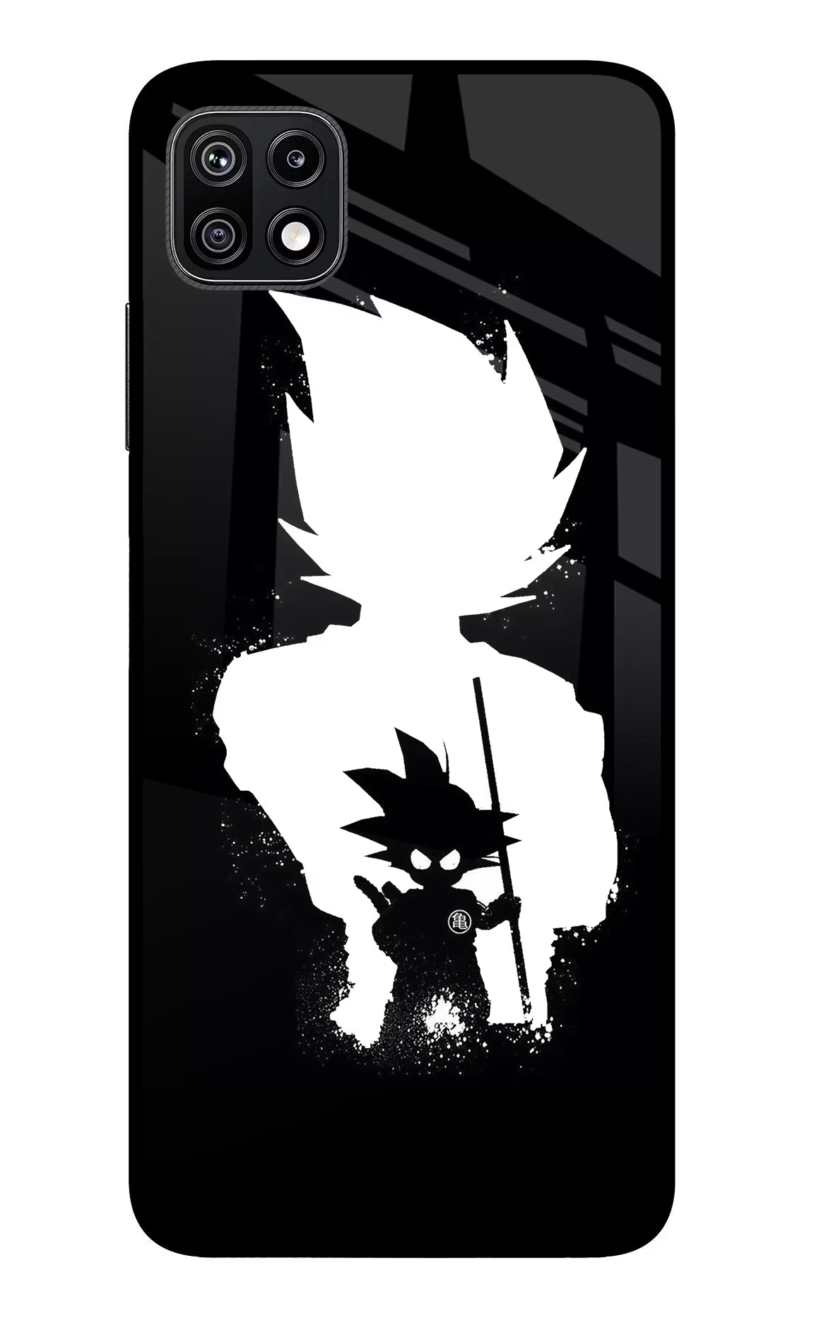 Goku Shadow Samsung F42 5G Glass Case Back Cover by Casekaro