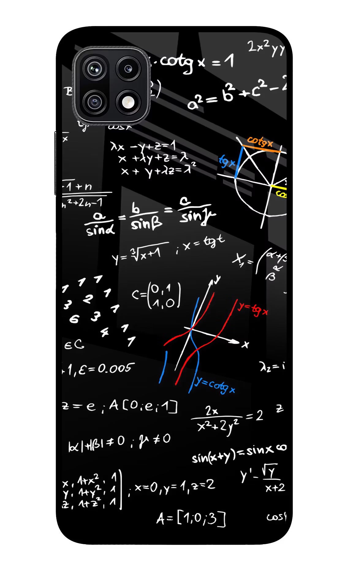 Mathematics Formula Samsung F42 5G Glass Case
