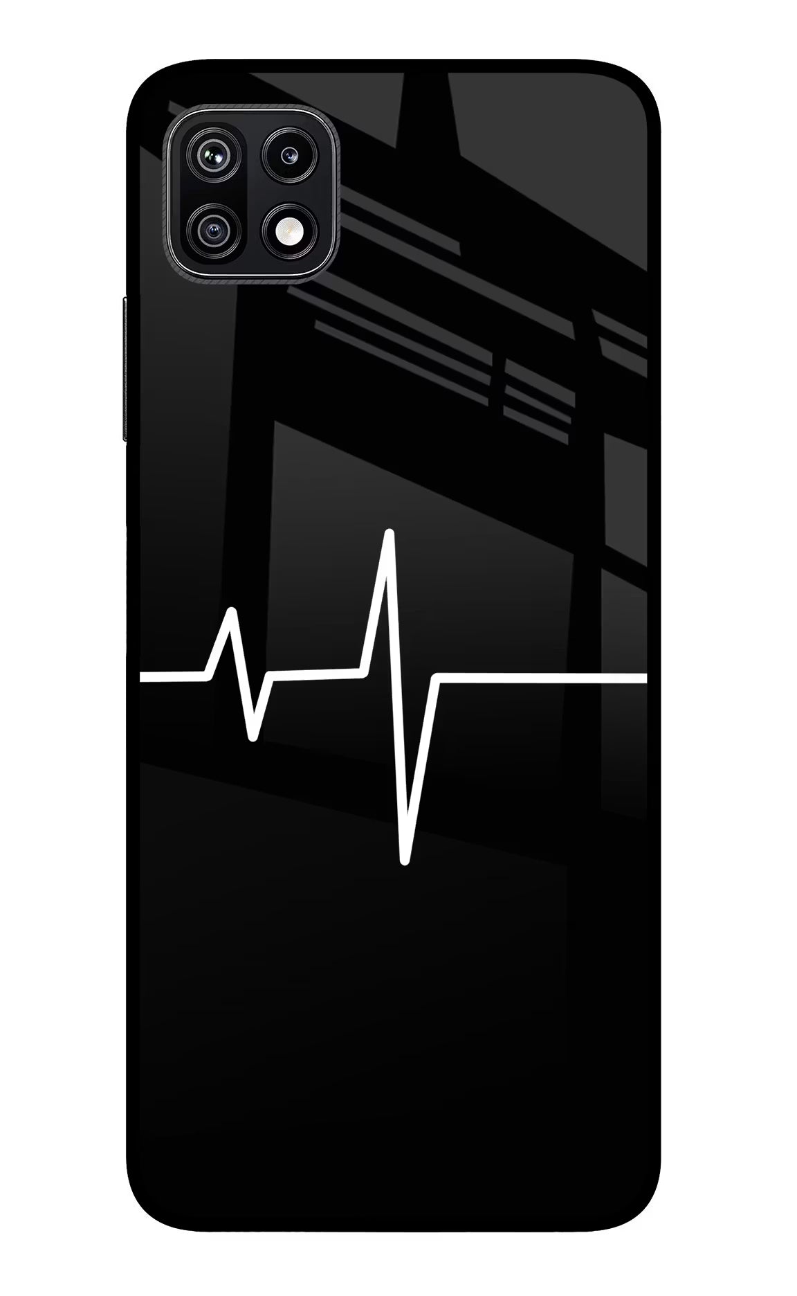 Heart Beats Samsung F42 5G Glass Case Back Cover by Casekaro