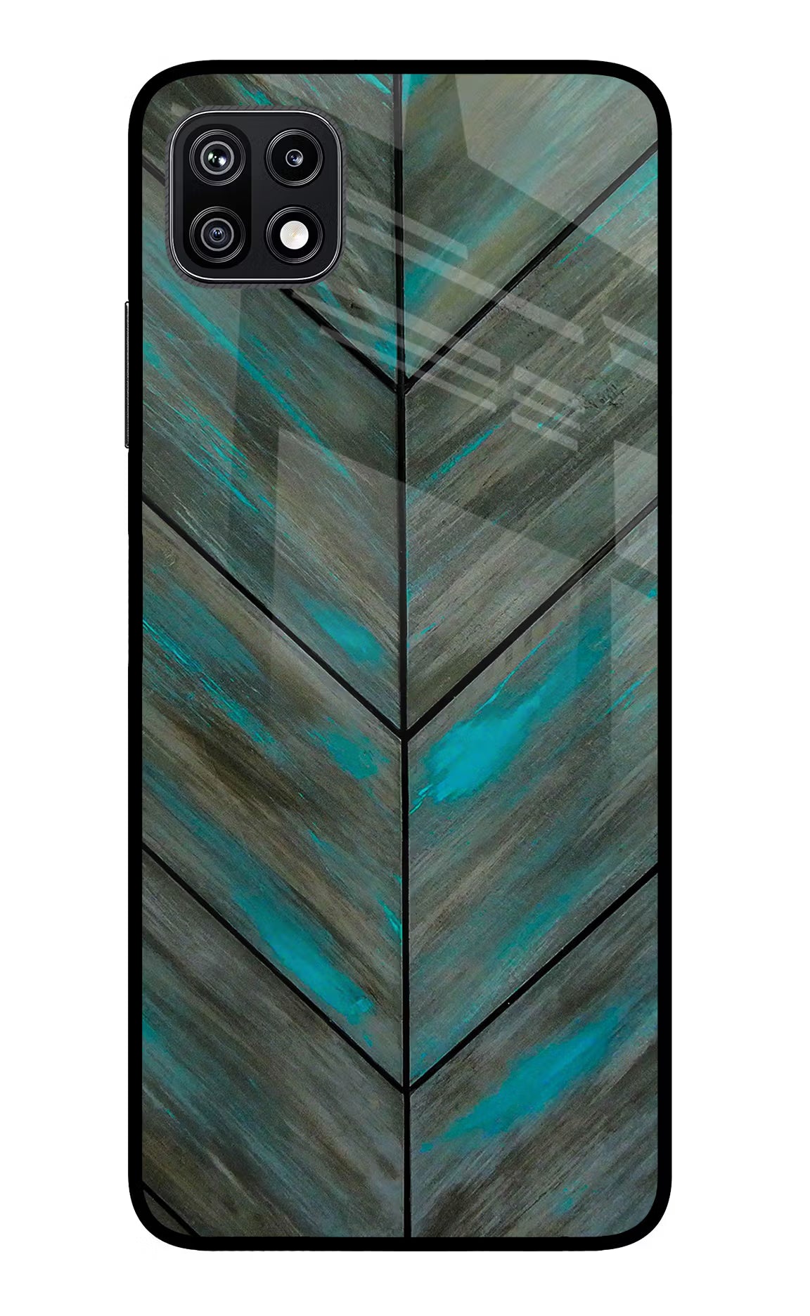 Pattern Samsung F42 5G Glass Case Back Cover by Casekaro