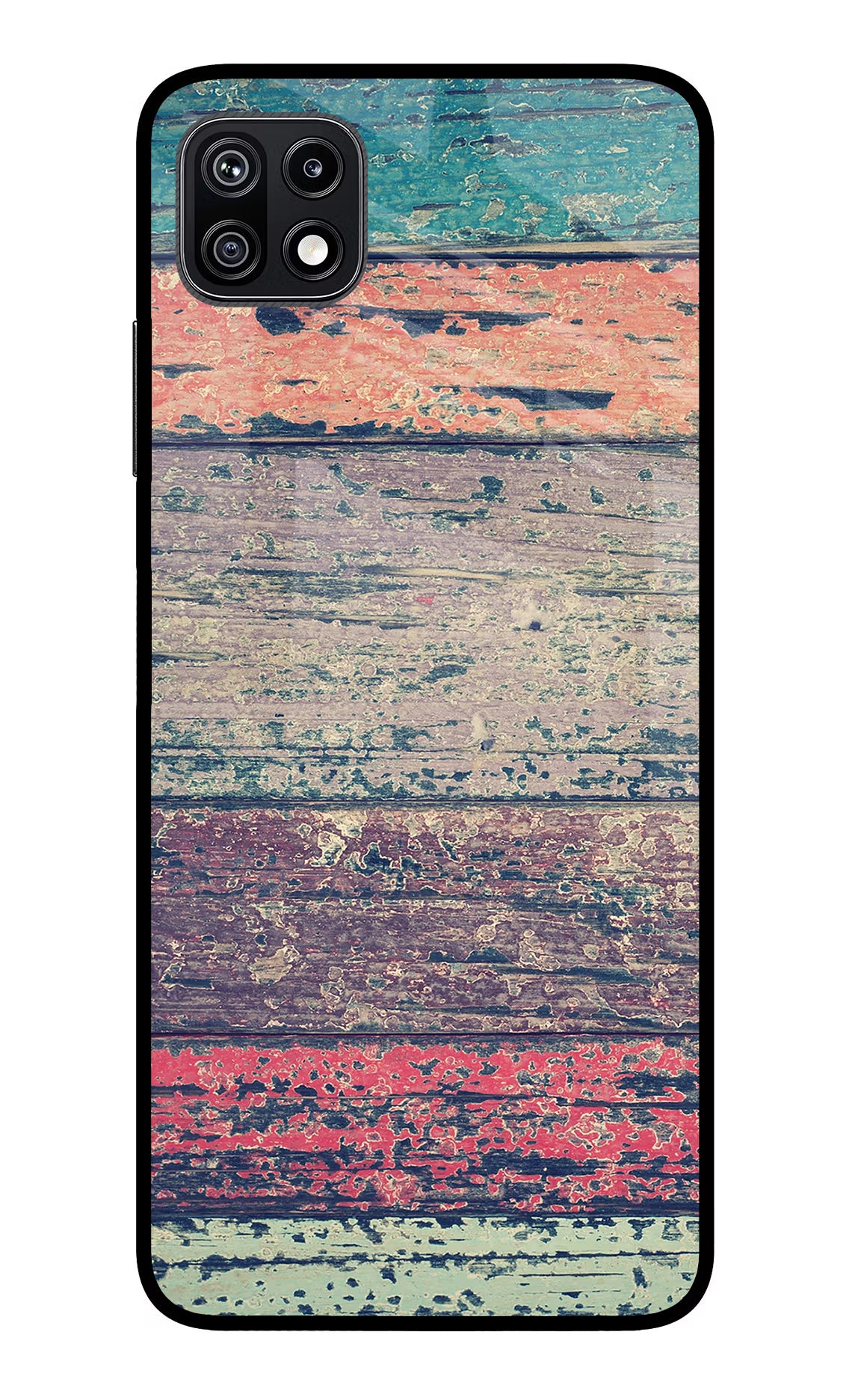 Colourful Wall Samsung F42 5G Glass Case Back Cover by Casekaro