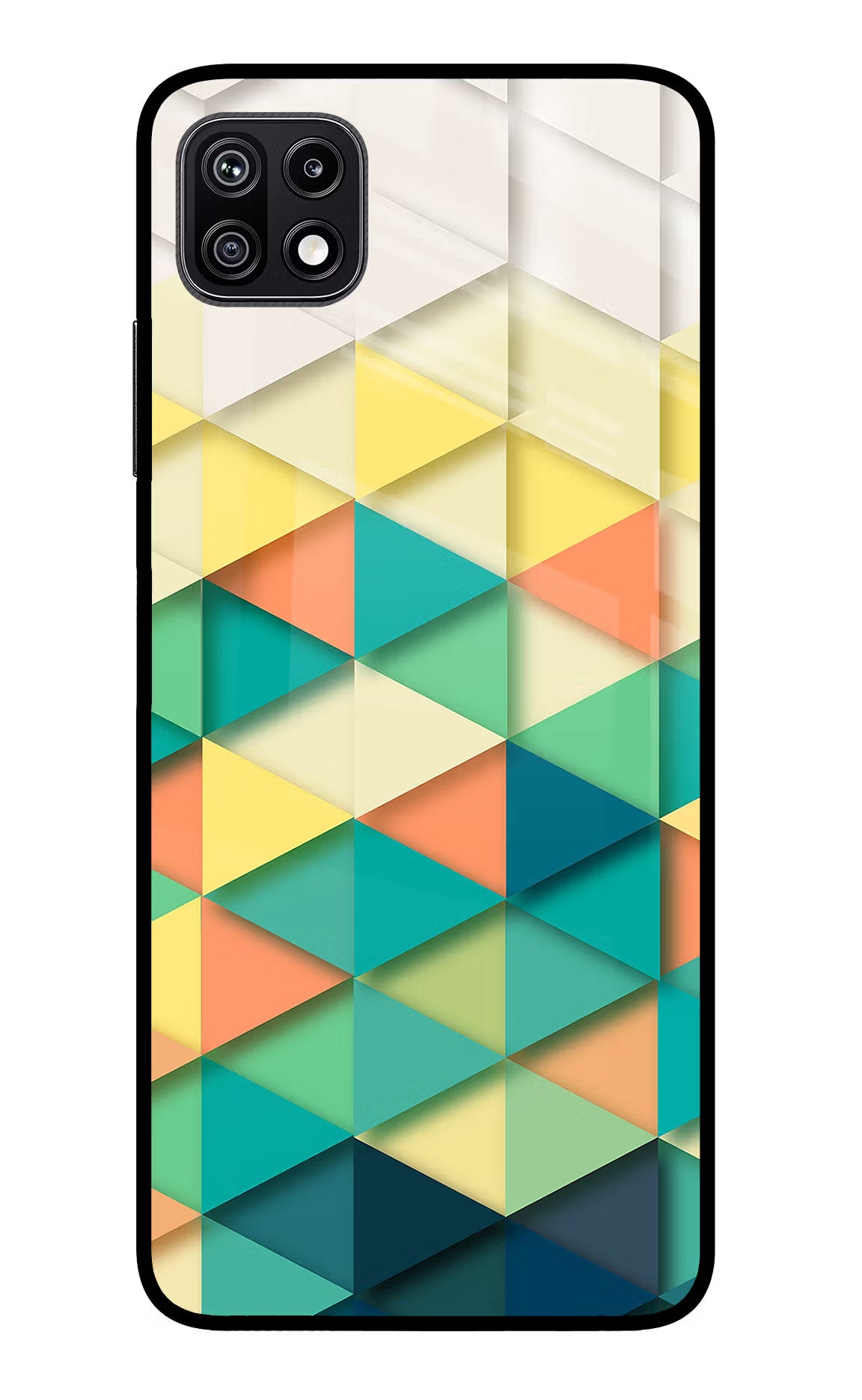 Abstract Samsung F42 5G Glass Case Back Cover by Casekaro