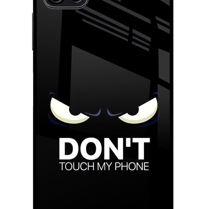 Don'T Touch My Phone Samsung F42 5G Glass Case Back Cover by Casekaro