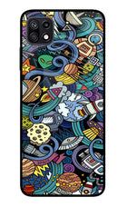 Space Abstract Samsung F42 5G Glass Case