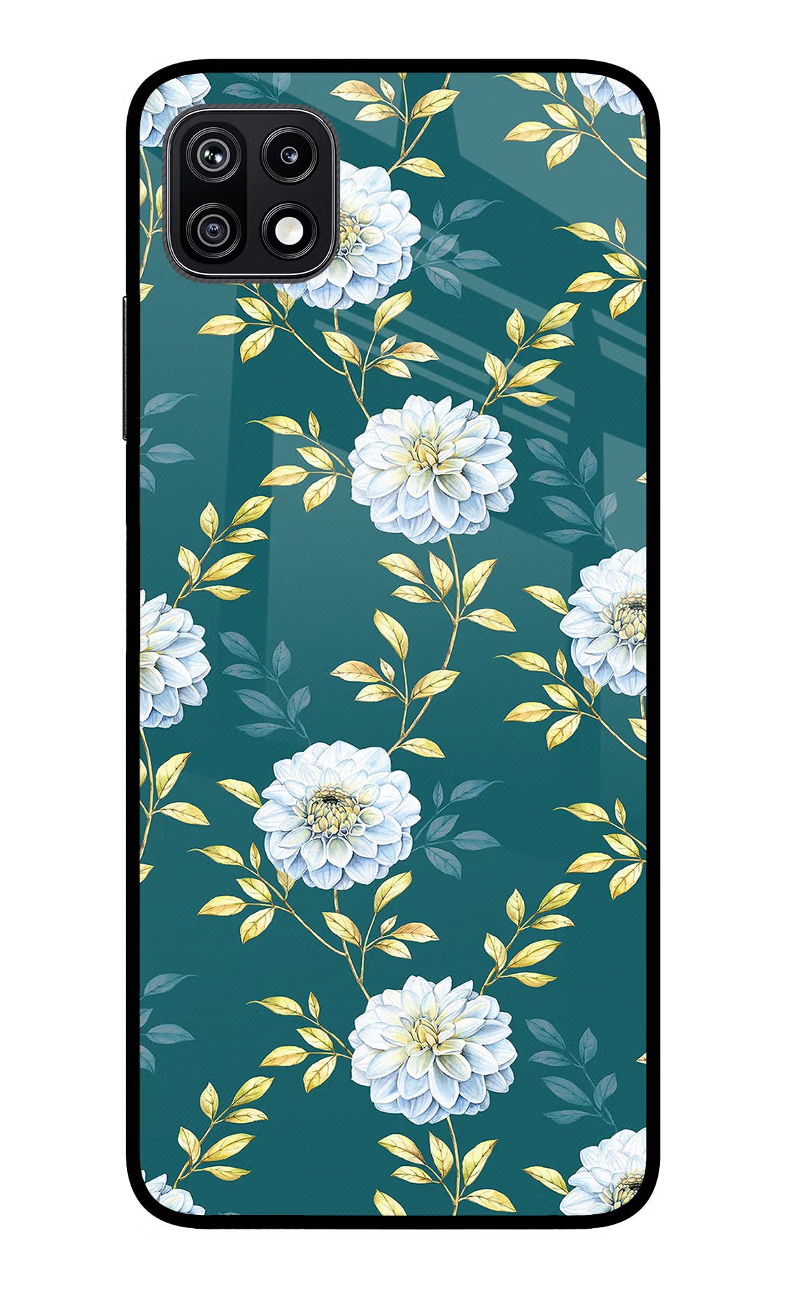 Flowers Samsung F42 5G Glass Case