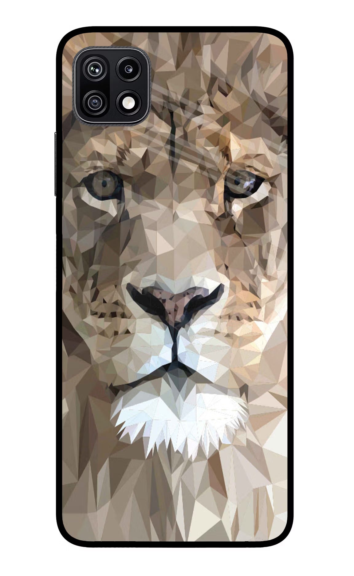 Lion Art Samsung F42 5G Glass Case Back Cover by Casekaro