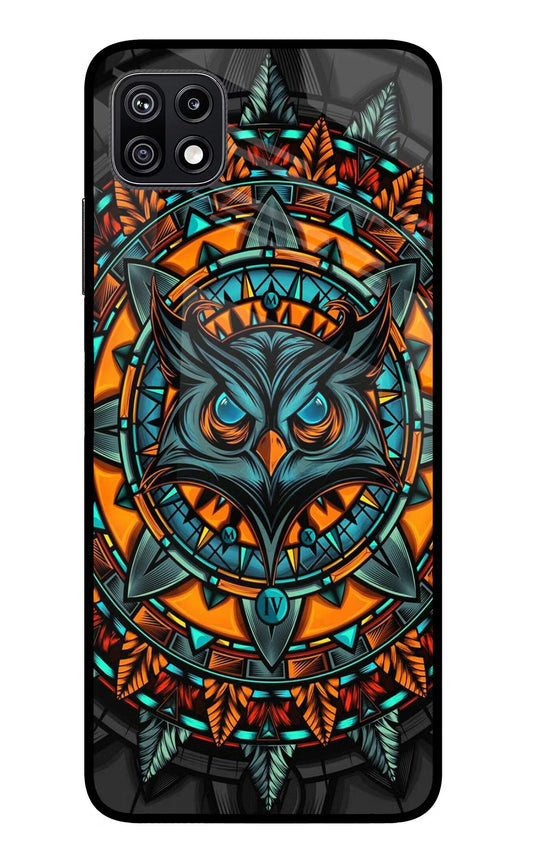 Angry Owl Art Samsung F42 5G Glass Case