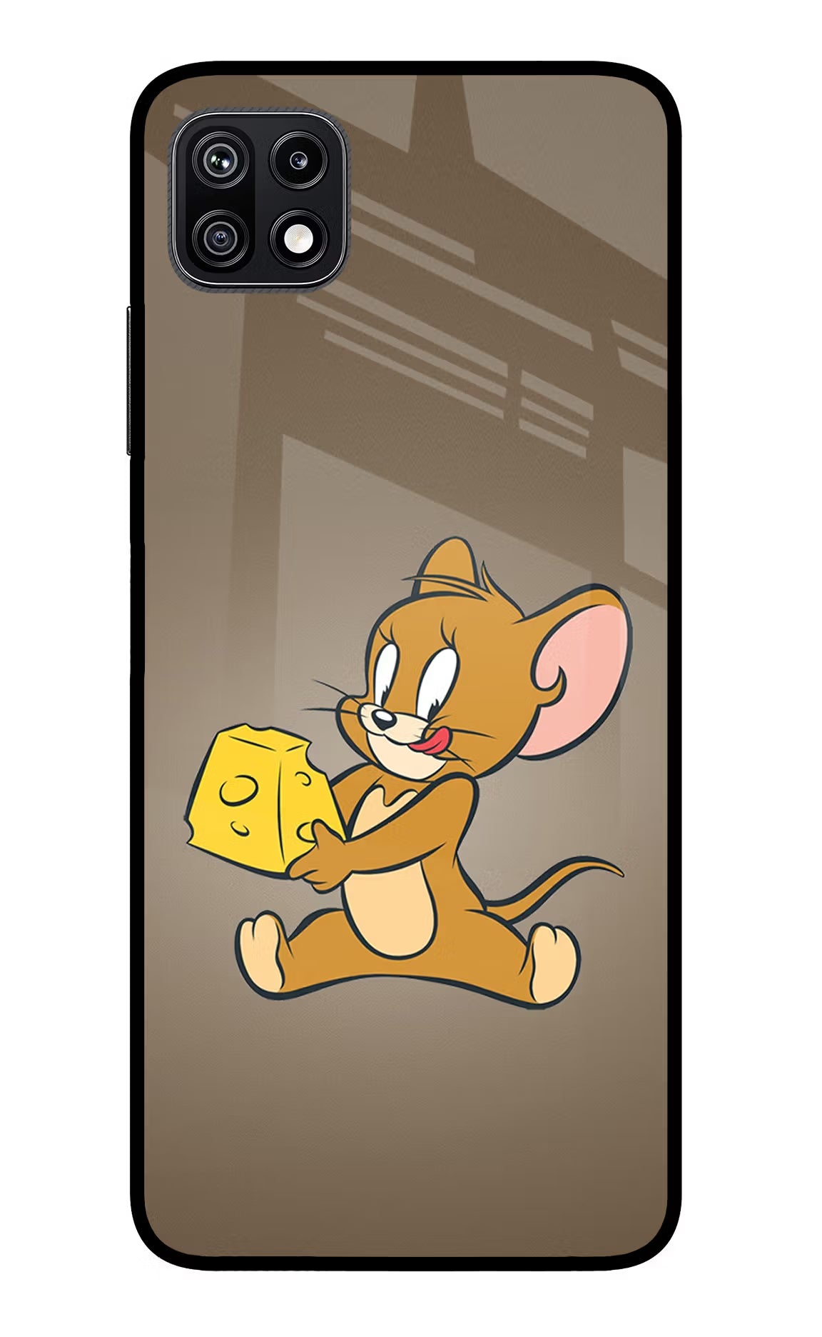 Jerry Samsung F42 5G Glass Case Back Cover by Casekaro