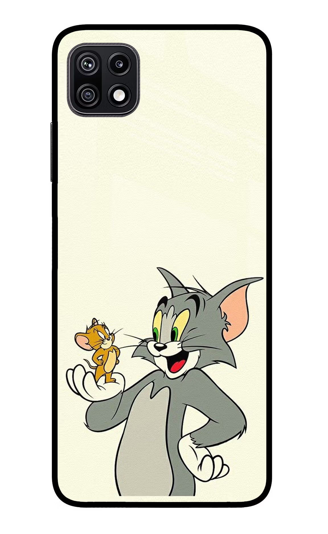 Tom & Jerry Samsung F42 5G Glass Case Back Cover by Casekaro