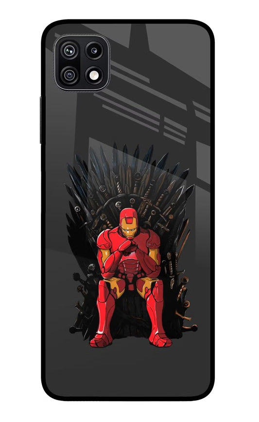 Ironman Throne Samsung F42 5G Glass Case