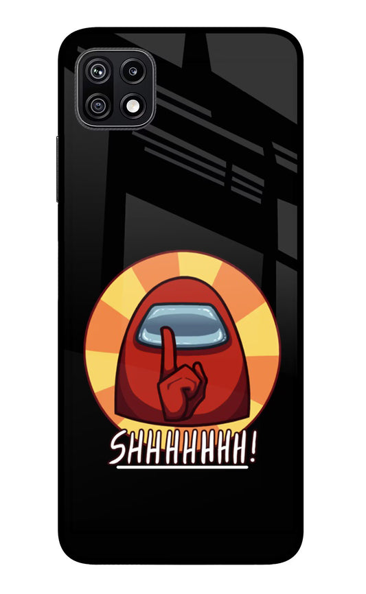 Among Us Shhh! Samsung F42 5G Glass Case