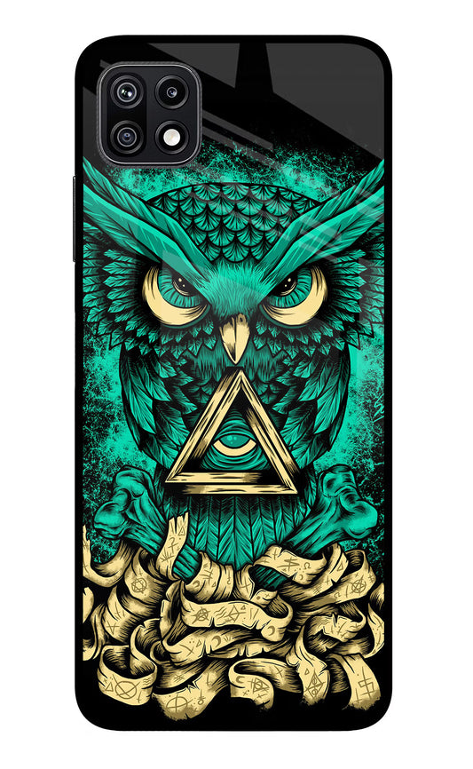 Green Owl Samsung F42 5G Glass Case