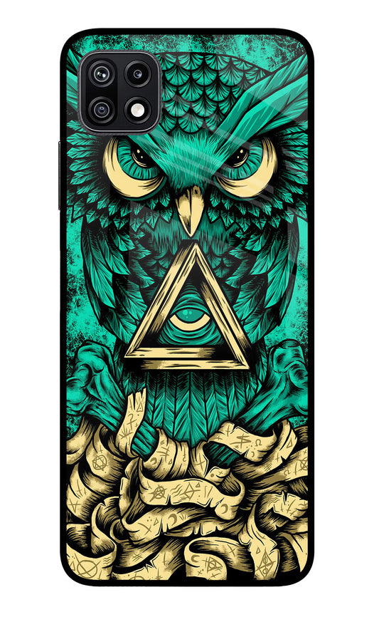 Green Owl Samsung F42 5G Glass Case
