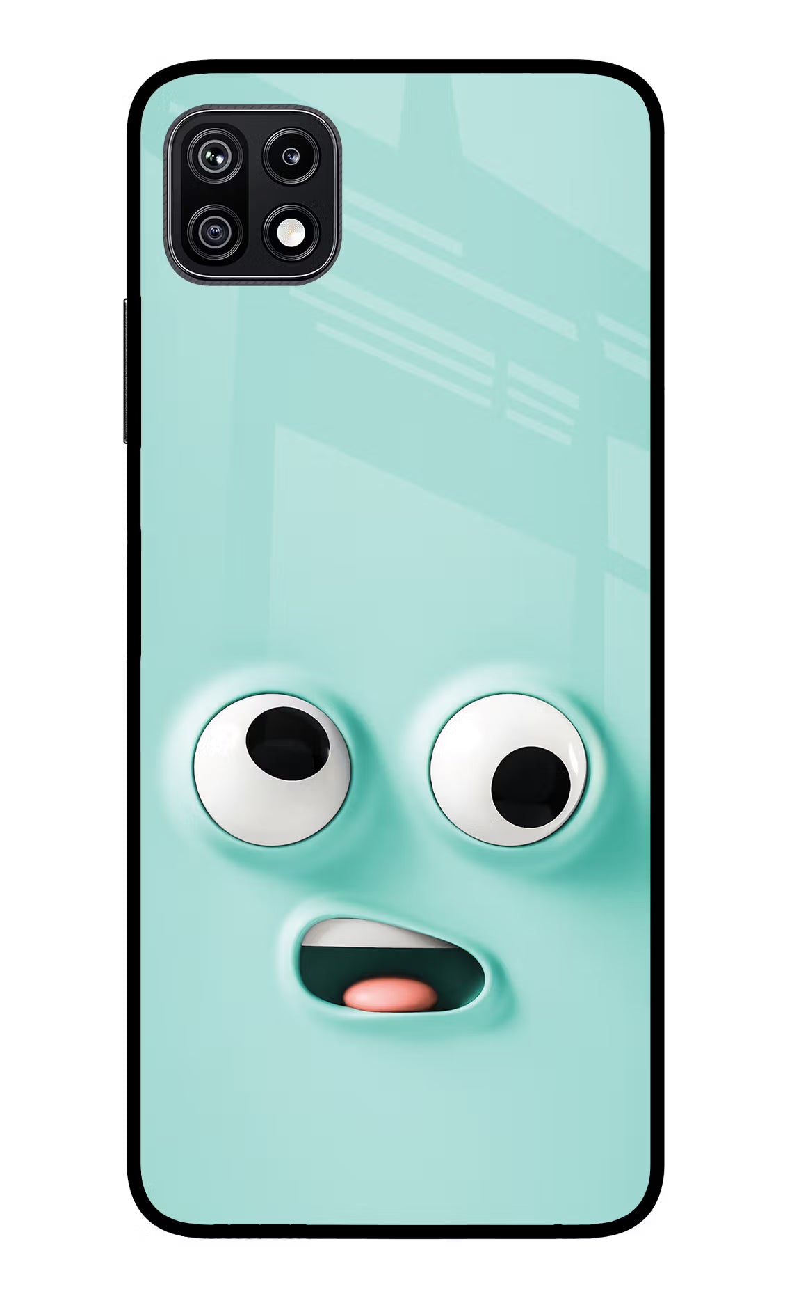 Funny Cartoon Samsung F42 5G Glass Case Back Cover by Casekaro